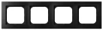 AS Ramka poczwórna - kolor czarny matowy