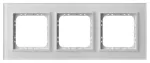 SONATA Ramka potrójna - kolor białe szkło szronione