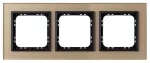 SONATA Ramka potrójna - kolor szampańskie szkło szronione