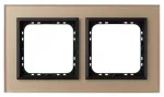 SONATA Ramka podwójna - kolor szampańskie szkło szronione