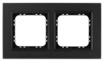 SONATA Ramka podwójna - kolor czarne szkło szronione