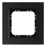SONATA Ramka pojedyncza - kolor czarne szkło szronione