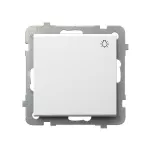 SONATA Łącznik zwierny "światło" - kolor biały mat