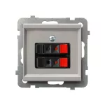 SONATA Gniazdo głośnikowe podwójne - kolor kaszmir