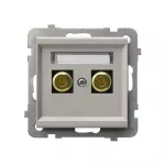 SONATA Gniazdo głośnikowe pojedyncze - kolor kaszmir