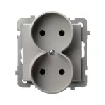 SONATA Gniazdo podwójne moduł bez ramki - kolor kaszmir