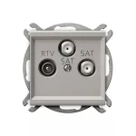 SONATA Gniazdo RTV-SAT z dwoma wyjściami SAT - kolor kaszmir