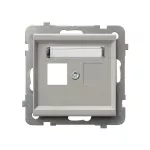 SONATA Obudowa gniazda pojedynczego typu Keystone prosta - kolor kaszmir