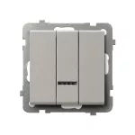 SONATA Łącznik potrójny z podświetleniem niebieskim - kolor kaszmir