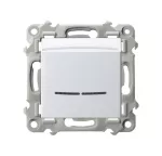 SZAFIR Łącznik hotelowy z podświetleniem pomarańczowym - kolor biały