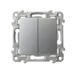 SZAFIR Łącznik podwójny krzyżowy - kolor srebro