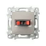 SZAFIR Gniazdo głośnikowe pojedyncze - kolor kaszmirowy beż