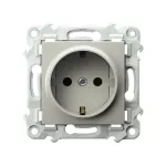 SZAFIR Gniazdo pojedyncze z uziemieniem schuko - kolor kaszmirowy beż