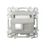 SZAFIR Obudowa gniazda pojedynczego typu Keystone skośna - kolor kaszmirowy beż