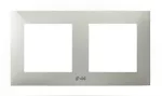 SZAFIR Ramka podwójna do łączników IP-44 - kolor kaszmirowy beż
