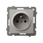 AS Gniazdo pojedyncze z uziemieniem - kolor kaszmir