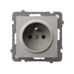 AS Gniazdo pojedyncze z uziemieniem z przesłonami torów prądowych - kolor kaszmir