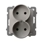 AS Gniazdo podwójne moduł bez ramki - kolor kaszmir