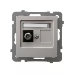 AS Gniazdo antenowe typu F pojedyncze - kolor kaszmir