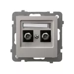 AS Gniazdo ekwipotencjalne podwójne - kolor kaszmir