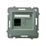 AS Gniazdo komputerowe pojedyncze, kat. 5e MMC - kolor zielony mat