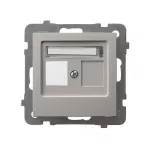 AS Obudowa gniazda pojedynczego typu Keystone prosta - kolor kaszmir