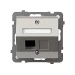 AS Obudowa gniazda pojedynczego typu Keystone skośna - kolor kaszmir