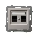 AS Gniazdo komputerowe podwójne, kat. 5e MMC - kolor kaszmir