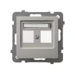 AS Obudowa gniazda podwójnego typu Keystone prosta - kolor kaszmir