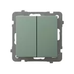 AS Łącznik podwójny schodowy - kolor zielony mat