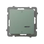 AS Łącznik dwubiegunowy z podświetleniem niebieskim - kolor zielony mat