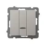 AS Łącznik potrójny z podświetleniem niebieskim - kolor kaszmir