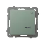 AS Łącznik zwierny "światło" z podświetleniem niebieskim - kolor zielony mat