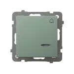 AS Łącznik zwierny "dzwonek" z podświetleniem niebieskim - kolor zielony mat