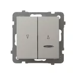 AS Łącznik żaluzjowy, zwierny, z podświetleniem niebieskim - kolor kaszmir