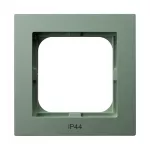 AS Ramka pojedyncza do łączników IP-44 - kolor zielony mat