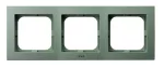 AS Ramka potrójna do łączników IP-44 - kolor zielony mat