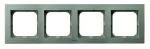 AS Ramka poczwórna do łączników IP-44 - kolor zielony mat