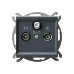 SONATA Gniazdo RTV-SAT końcowe - kolor szary grafit