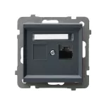 SONATA Gniazdo komputerowe pojedyncze, kat. 5e MMC - kolor szary grafit