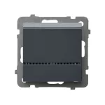 SONATA Łącznik hotelowy z podświetleniem pomarańczowym - kolor szary grafit