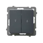 SONATA Łącznik żaluzjowy z blokadą mechaniczną - kolor szary grafit