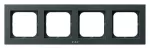 SONATA Ramka poczwórna do łączników IP-44 - kolor szary grafit