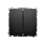 Simon Basic WMUL-050x2x-Y011 Łącznik świecznikowy (moduł) 16AX, 250V~, zaciski śrubowe; czarny