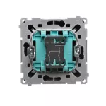 Simon Basic WMUL-050x2x-Y011 Łącznik świecznikowy (moduł) 16AX, 250V~, zaciski śrubowe; czarny