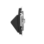 Simon Basic WMUK-P2xP0x-Y013 Pokrywa gniazd teleinformatycznych na wkłady RJ typu: Panduit, skośna podwójna z polem opisowym. Montaż do puszki na wkręty; czarny