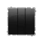 Simon Basic WMUL-020xx1-Y011 Łącznik potrójny (moduł) 10AX, 250V~, szybkozłącza; czarny