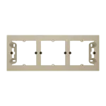 Simon 55 WMDZ-204xxx-144 Puszka natynkowa 3-krotna do ramek LINE/DUO. Wyokość: 40mm; Szampański mat