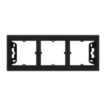 Simon 55 WMDZ-204xxx-149 Puszka natynkowa 3-krotna do ramek LINE/DUO. Wyokość: 40mm; Czarny mat