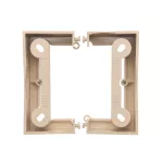 WMYZ-22xCxx-9012 Puszka natynkowa głęboka (40mm) pojedyncza, składana; beż